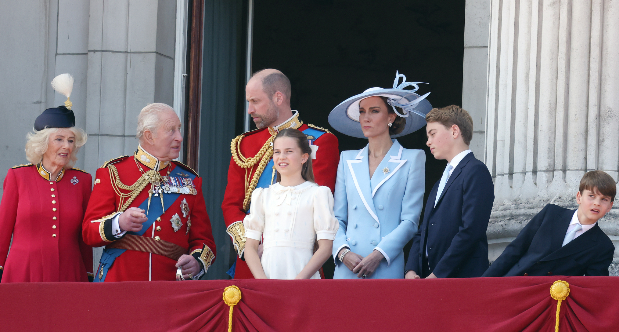 The royal family on the Buckingham Palace balcony