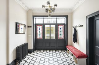 bold hallway ideas in victorian home