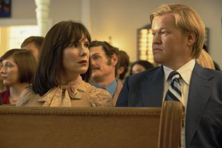 Jesse Plemons as Allan and Lily Rabe as Betty in Love & Death
