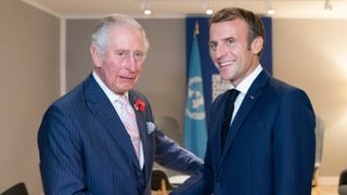 King Charles meets President of France Emmanuel Macron ahead of their bilateral meeting