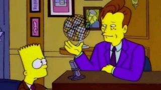 Bart Simpson and Conan O'Brien on The Simpsons