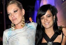 Kate Moss and Lily Allen at the GQ Awards 2009
