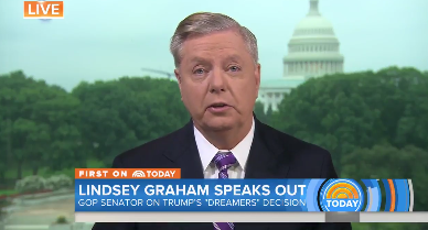 Lindsey Graham defends Trump's decision to pass DACA to Congress.