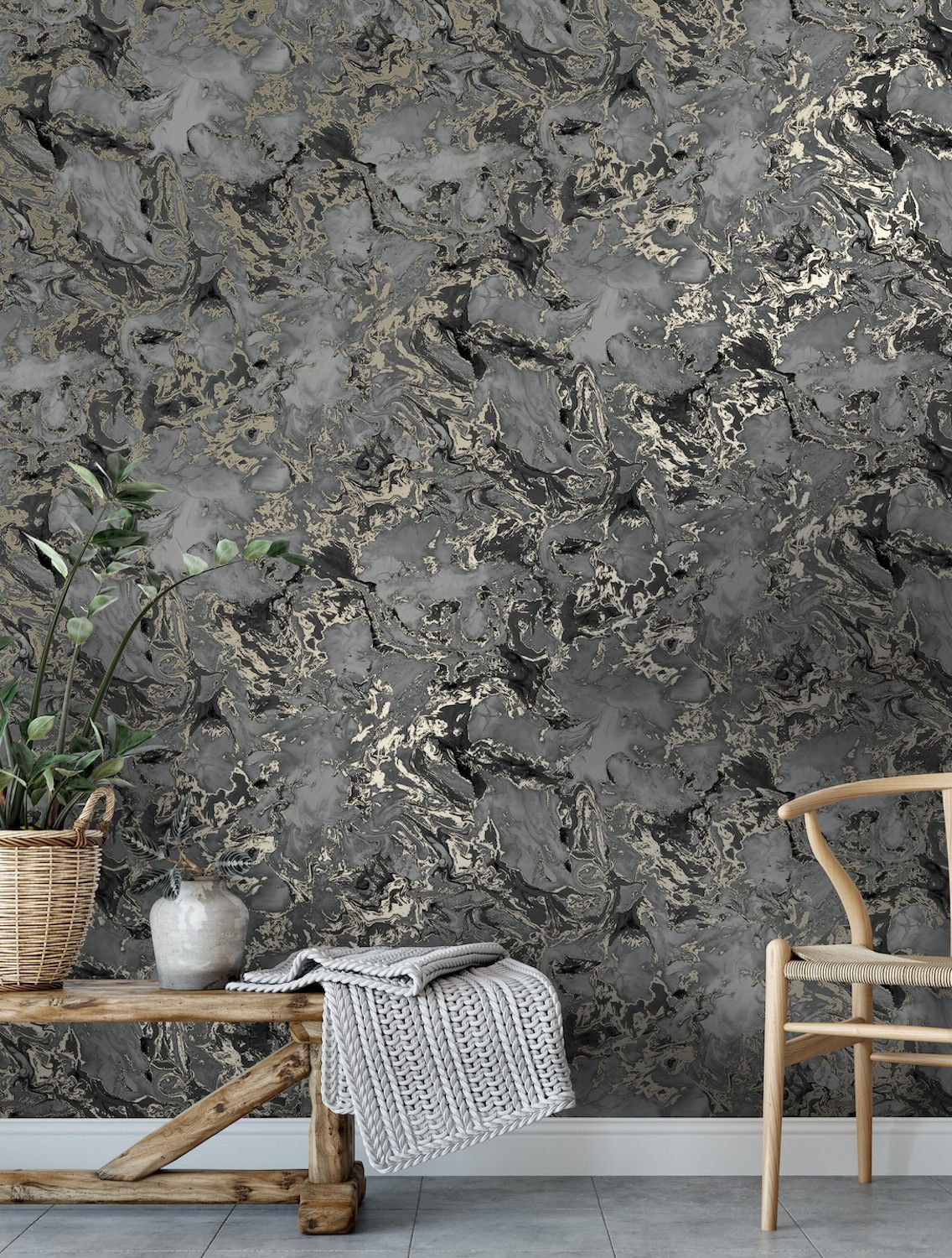 How to wallpaper a statement wall Livingetc