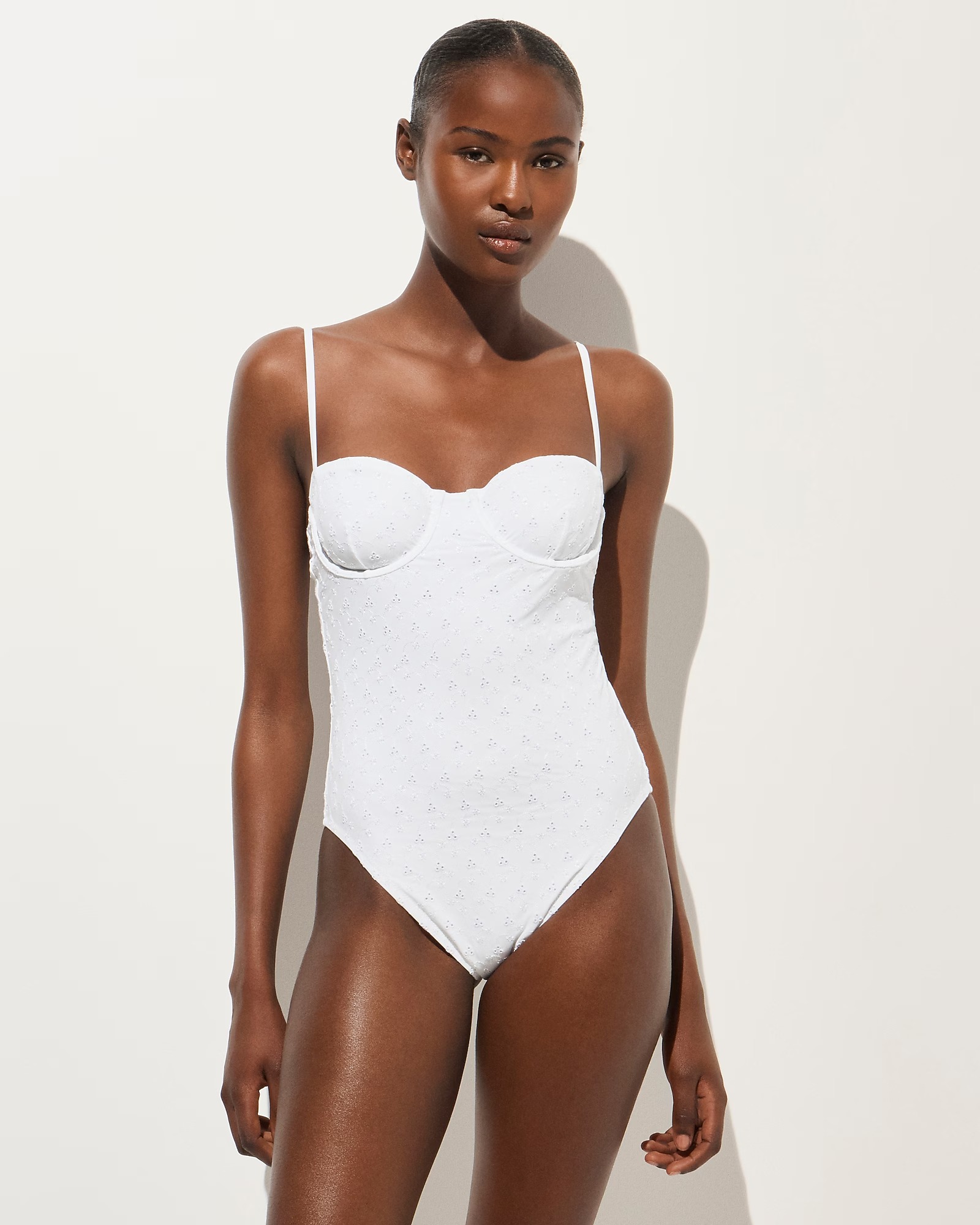 Balconette Eyelet Underwire One-Piece