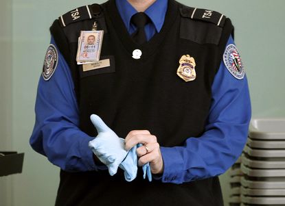 A TSA agent at Washington Reagan National Airport.