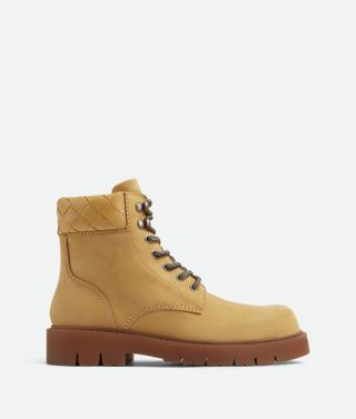 Women's Haddock Lace-Up Ankle Boot in Ochre/rubber