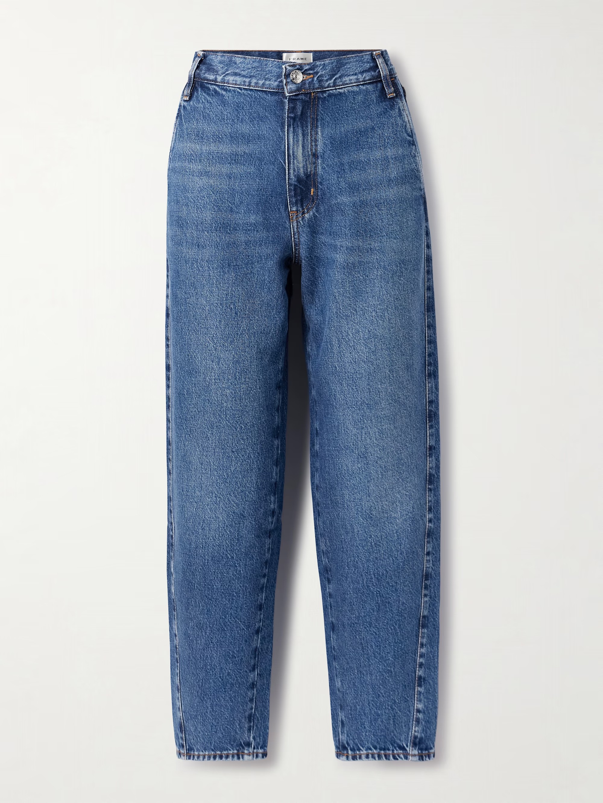 Low Slung Barrel Boyfriend Jeans