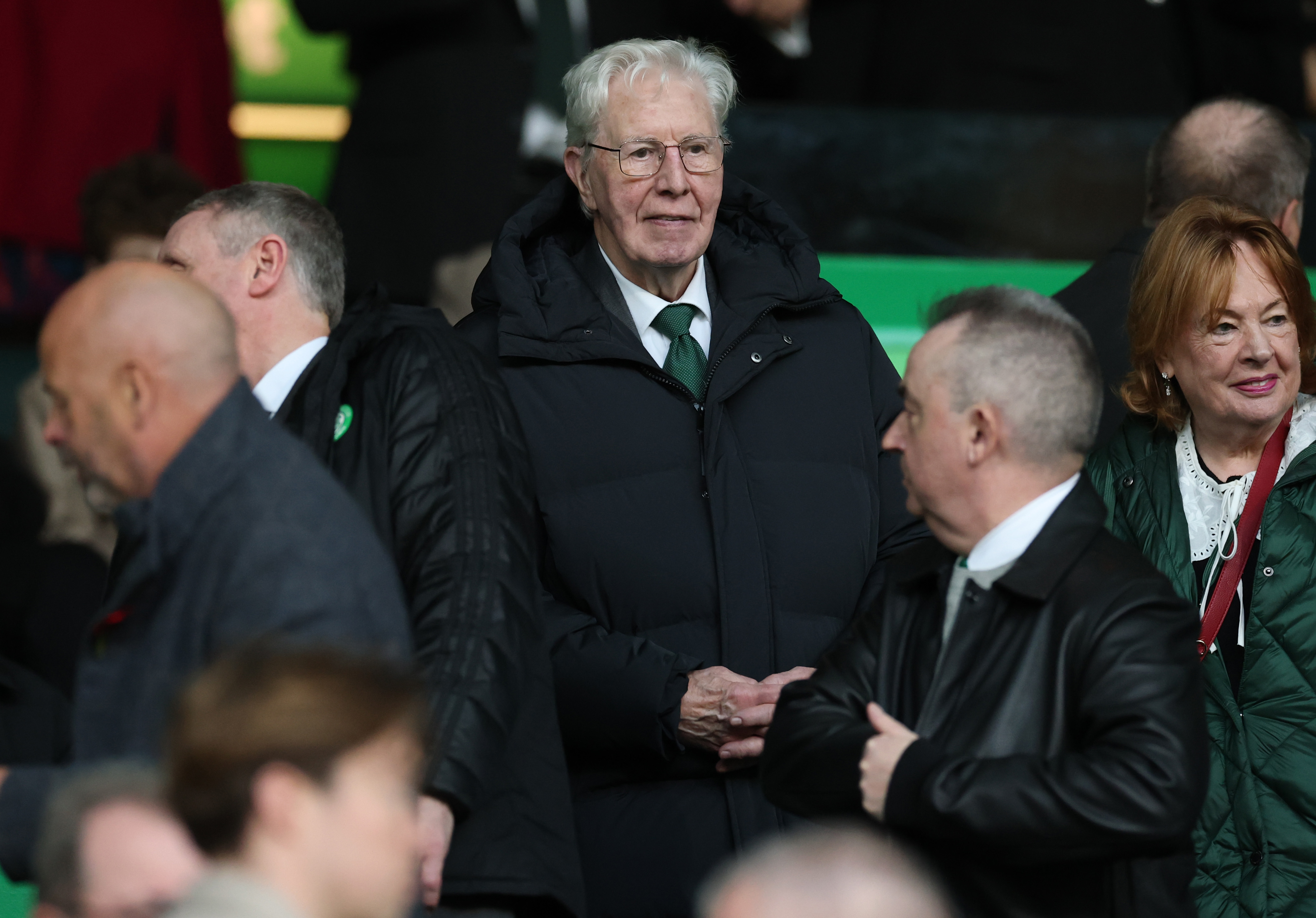 GLASGOW, SCOTLAND - NOVEMBER 09: Ex Celtic player and Lisbon Lion Jim Craig is seen during the Premier League match between Celtic and Kilmarnock at Celtic Park on November 09, 2025 in Glasgow, Scotland. (Photo by Ian MacNicol/Getty Images)
