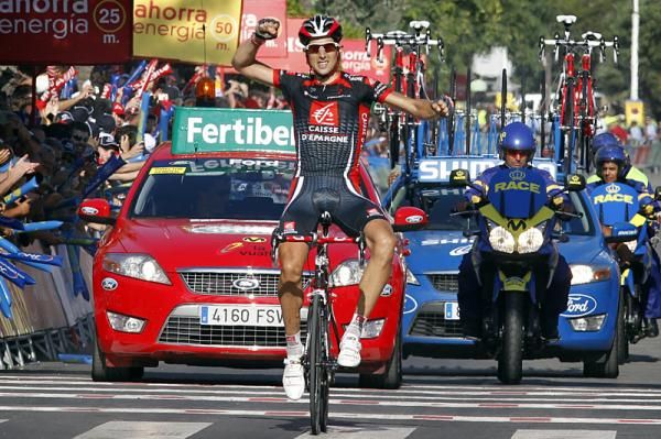Imanol Erviti (Caisse d'Epargne) wins stage 10 of the Vuelta.
