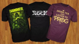 Best gifts for music lovers: Metal Hammer, Classic Rock and Prog t-shirts
