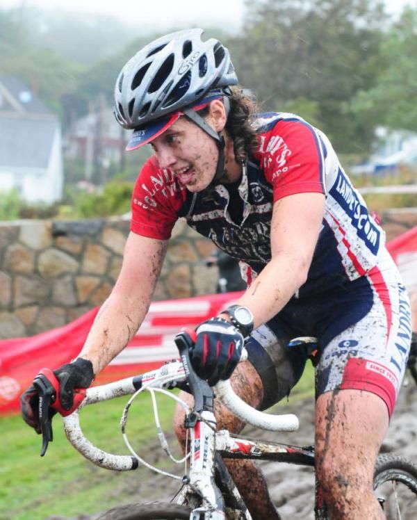 Sara Bresnick-Zocci (Pedalpower coaching) riding mid-pack today