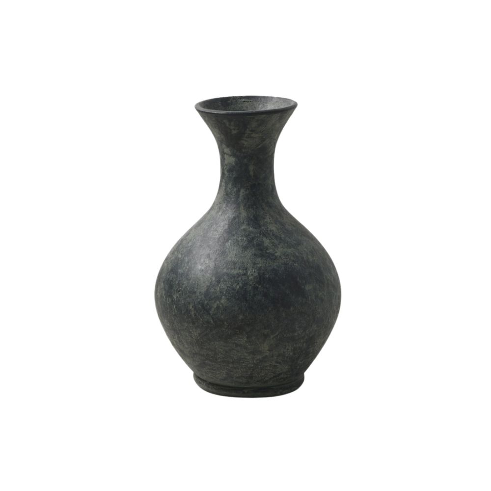 Black long-necked vase