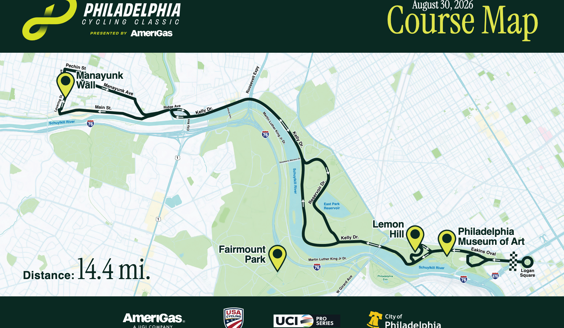 Map of the Philly Classic