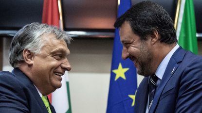 Viktor Orban and Matteo Salvini pictured in 2018