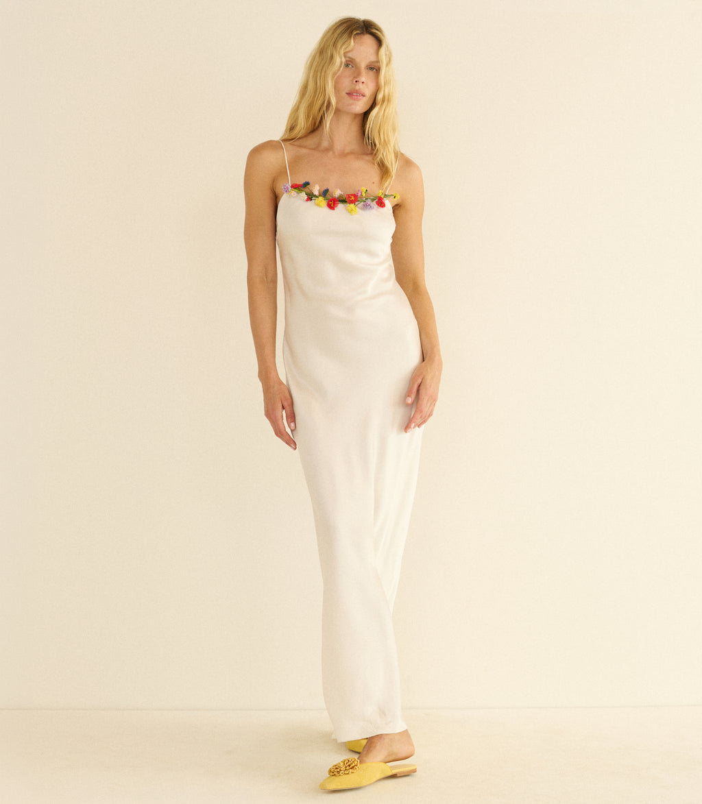 Oleander Dress -- Salt