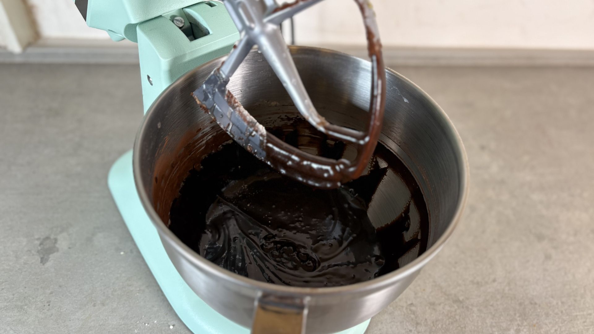 KitchenAid Artisan 4.7L Tilt Head Stand Mixer in Spearmint, the colour of the year for 2026, being tested