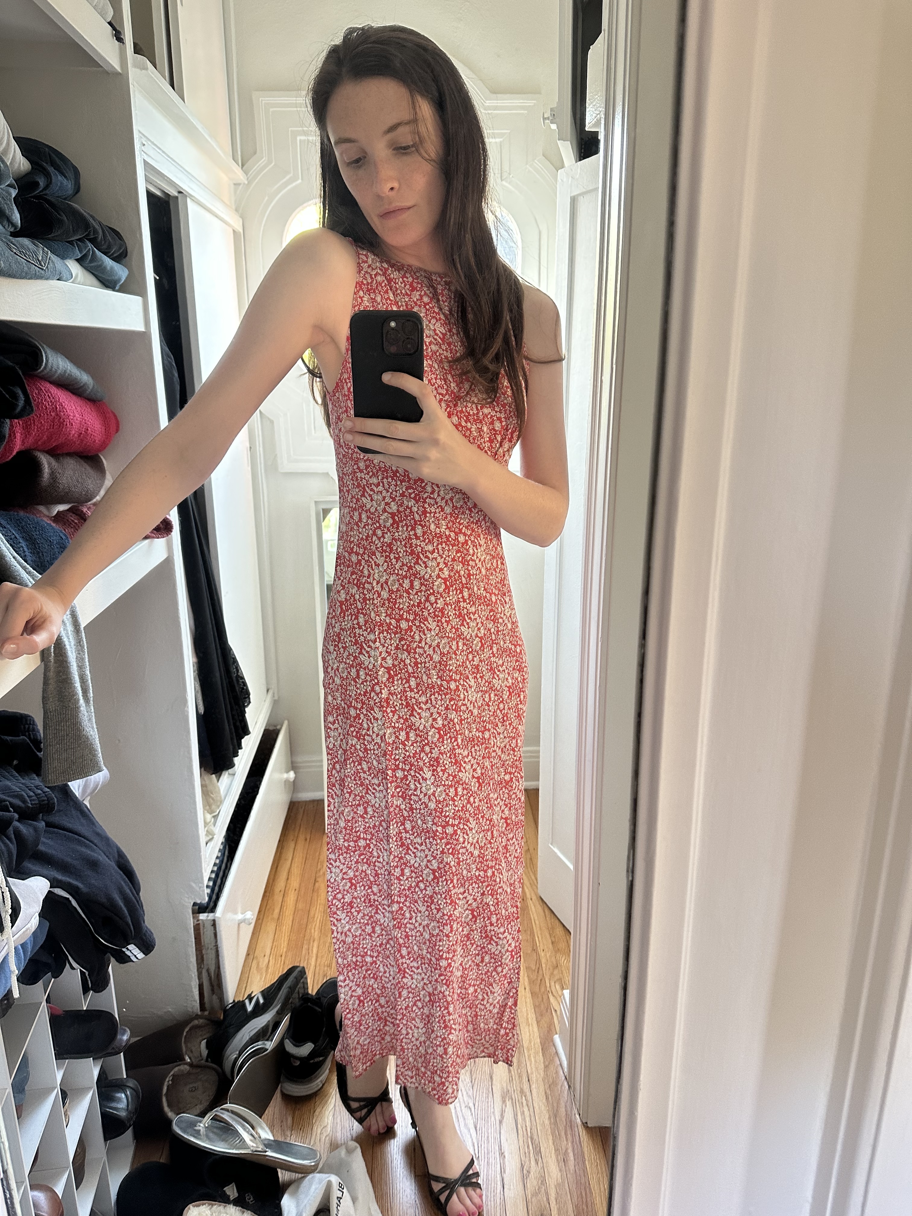 Grace O'Neill Dougherty wearing a J.Crew dress