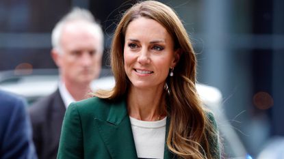 Catherine, Princess of Wales visits Team Wales during the Glasgow 2026 Commonwealth Games at the Yotel Hotel on August 1, 2026