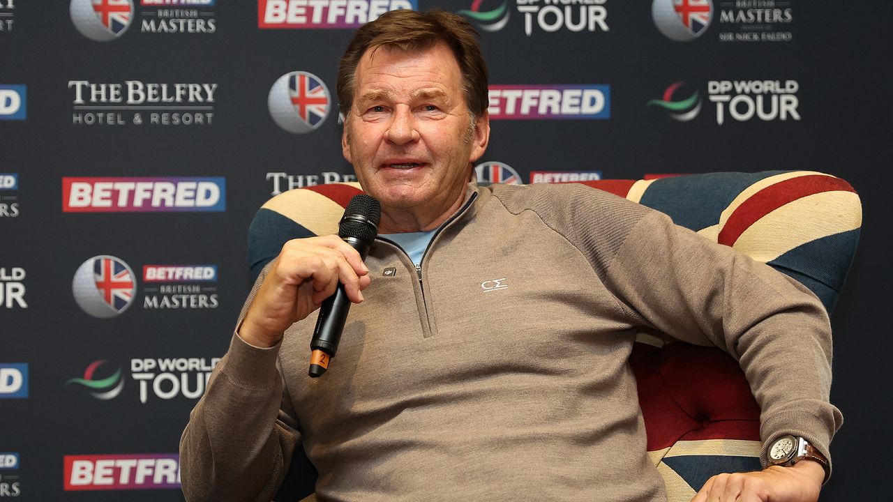 Sir Nick Faldo at the Betfred British Masters