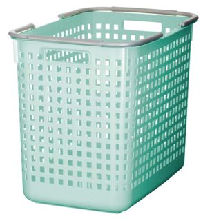 mint blue laundry basket 