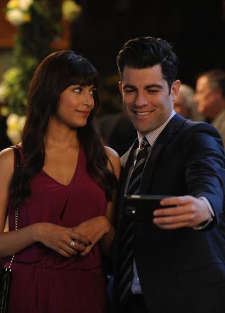 Hannah Simone and Max Greenfield.