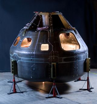 Rocket manufacturer ATK will use a composite space capsule as the vehicle to launch atop its new Liberty rocket. The first manned flight is set for 2015.