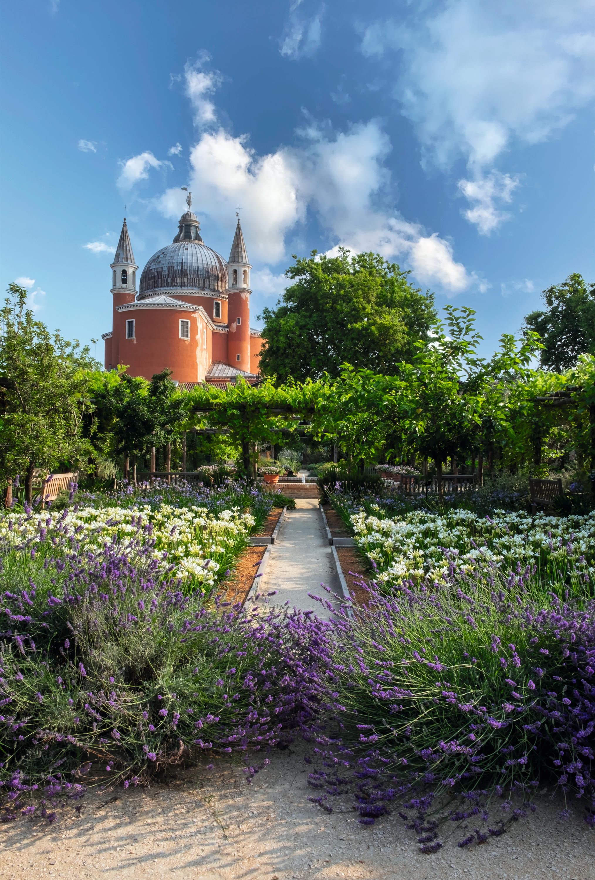 The Convent Garden of Il Redentore, Giudecca, Venice, Italy.