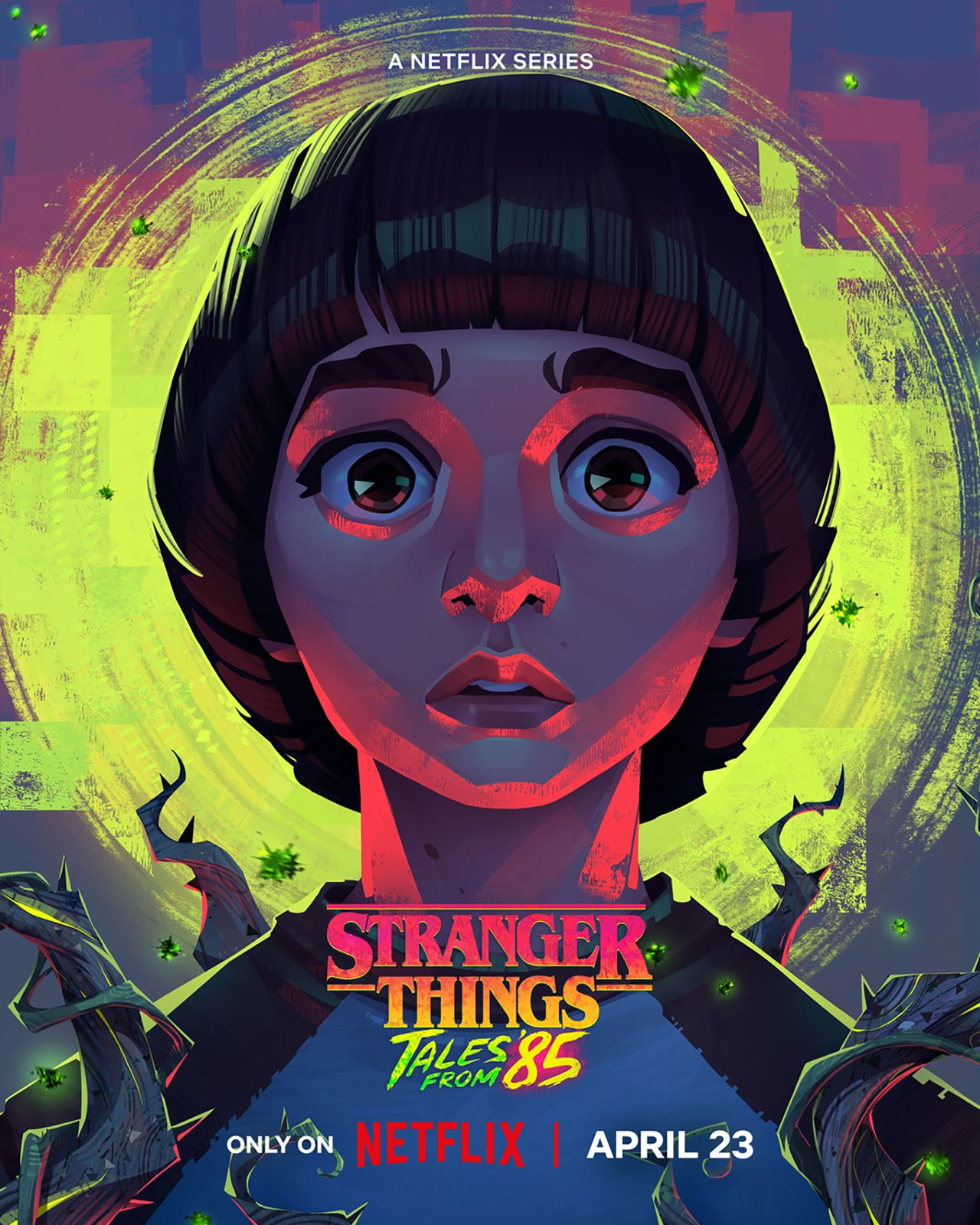 Will drawn in bright neon colors