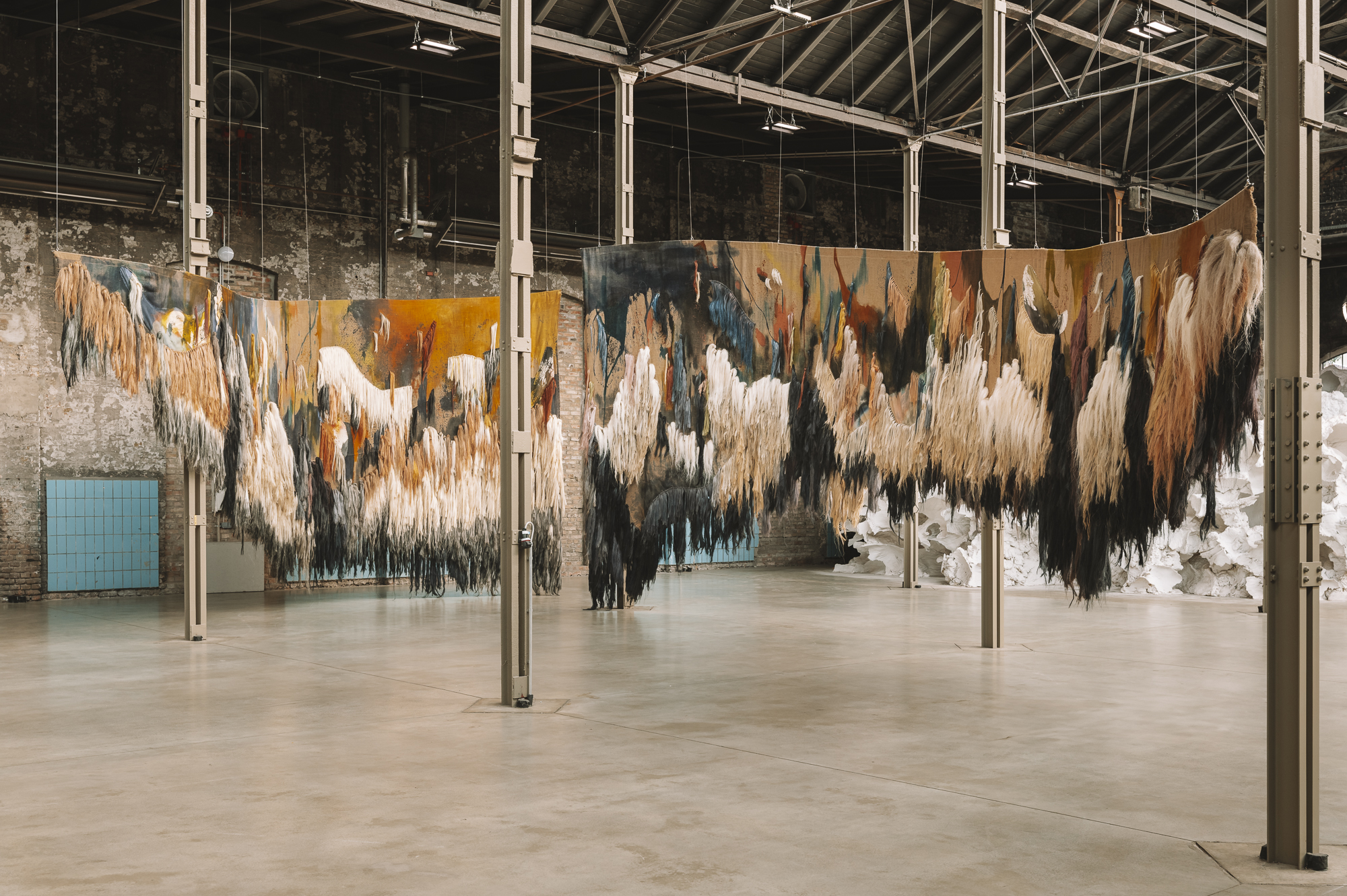 Exhibition by Bocci in a wharehouse in Berlin