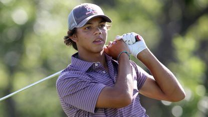 Charlie Woods at the US Junior Amateur