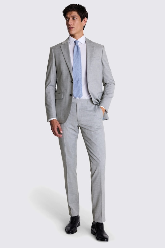 Moss grey suit on a man 