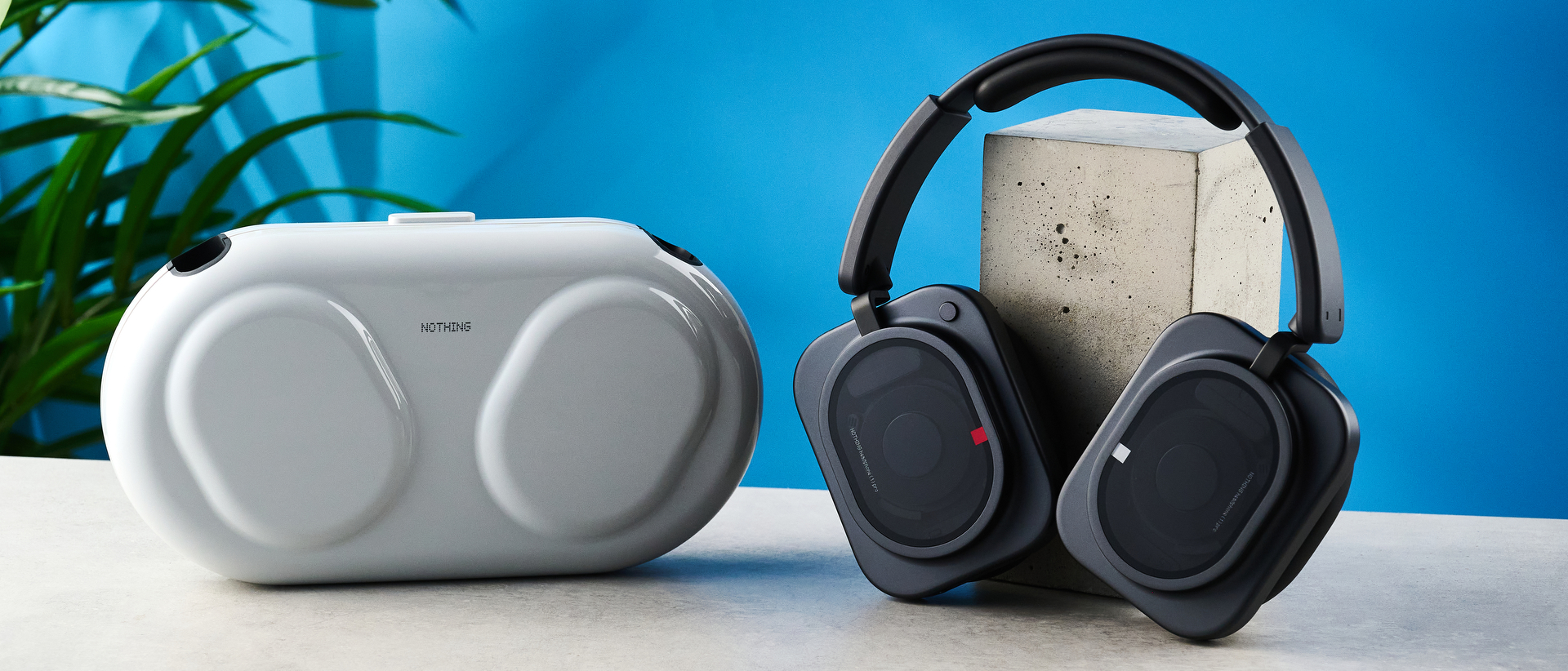 A pair of Nothing Headphone (1) Pro over-ear headphones