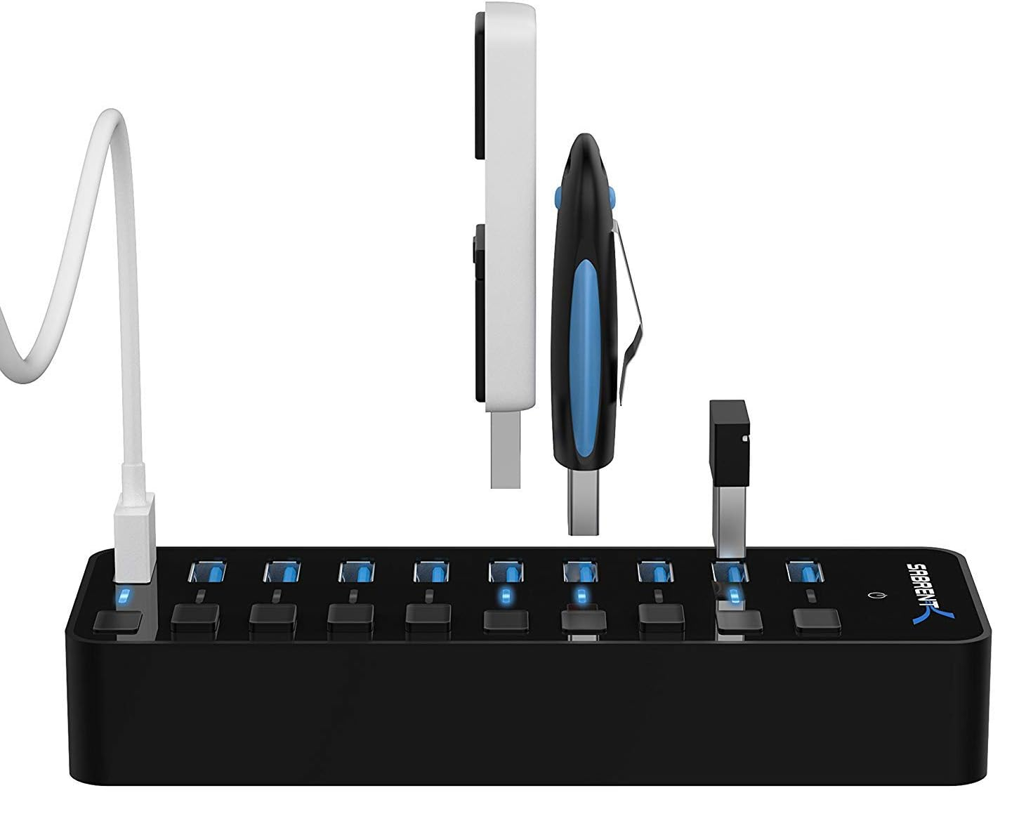 Sabrent 10-port USB Hub