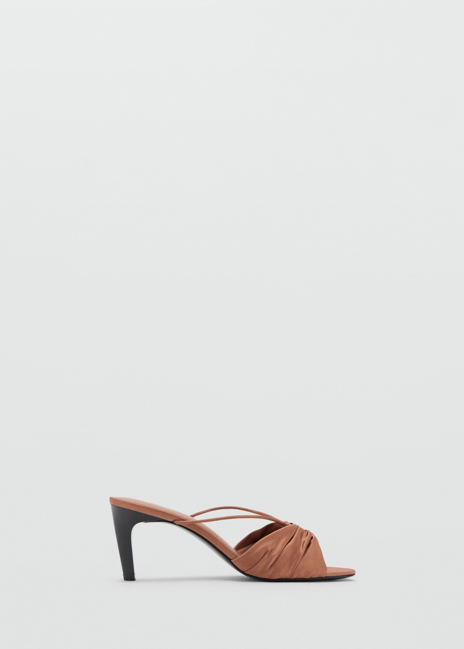 Satin High-Heeled Sandals With Metallic Embellishment - Women | Mango United Kingdom