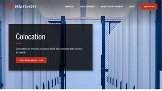 Website screenshot for Data Foundry