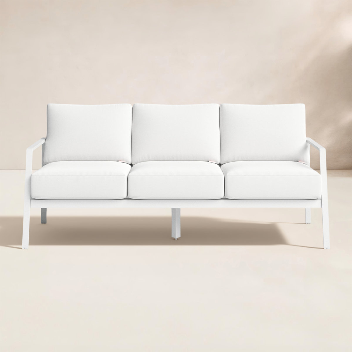 Allmodern Armando 75&amp;rdquo; Aluminum Outdoor Sofa With Sunbrella Cushions &amp;amp; Reviews | Wayfair