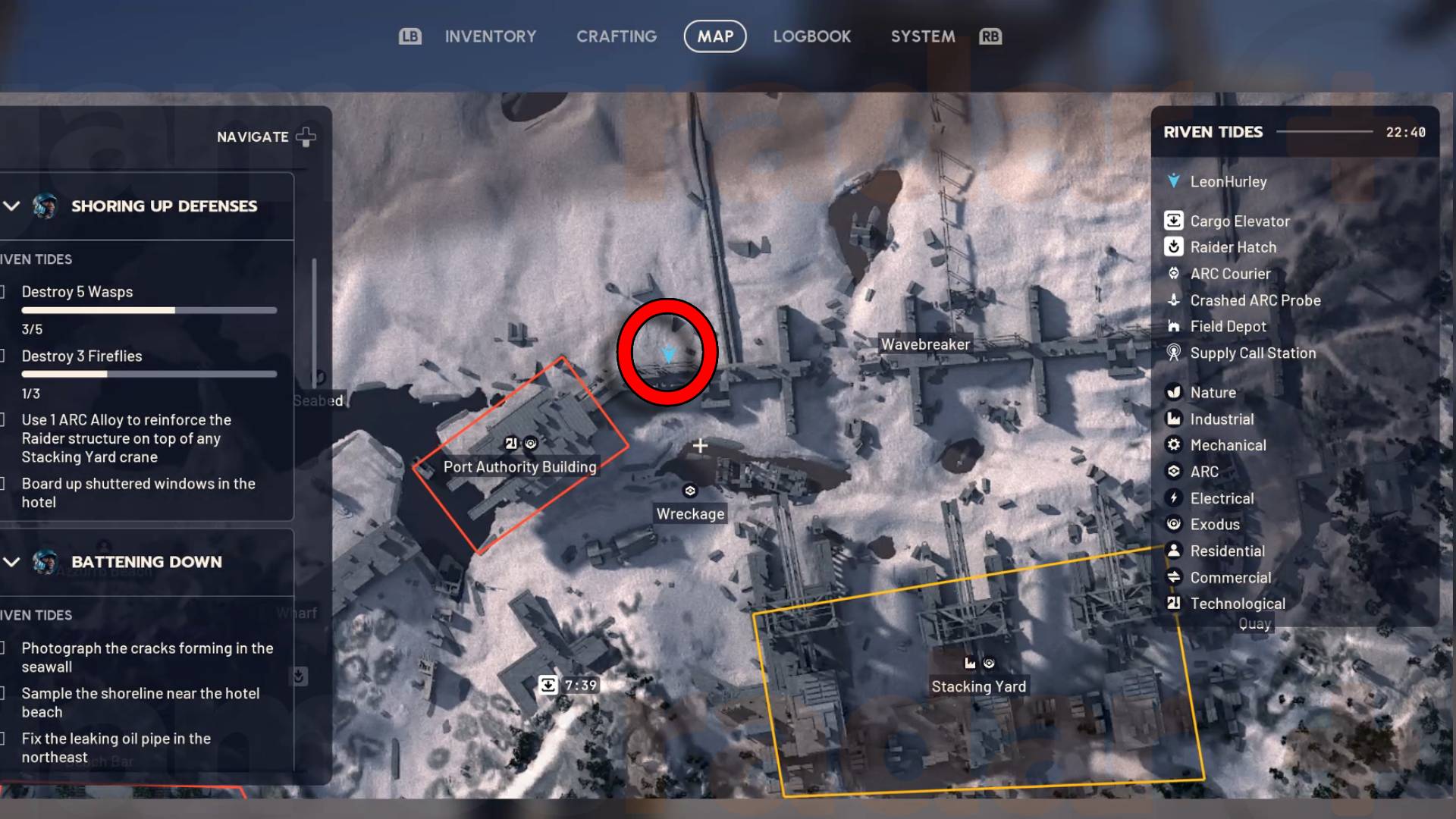 Arc Raiders Battening Down photograph the cracks in the seawall