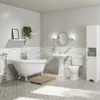Appliances Direct Park Royal Single Ended Slipper Freestanding Bath Suite with Toilet & Basin