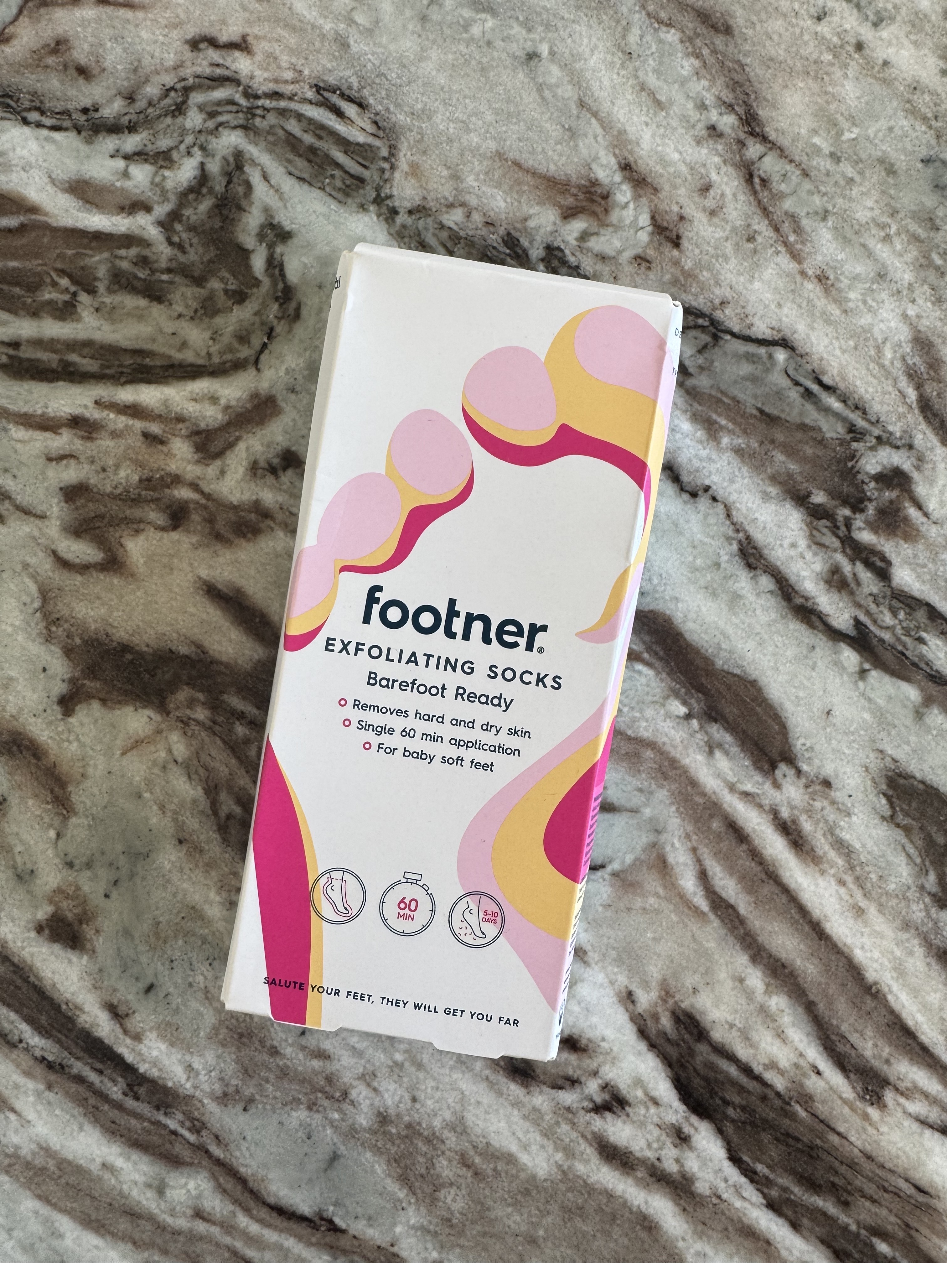 A photo of the Footner packaging
