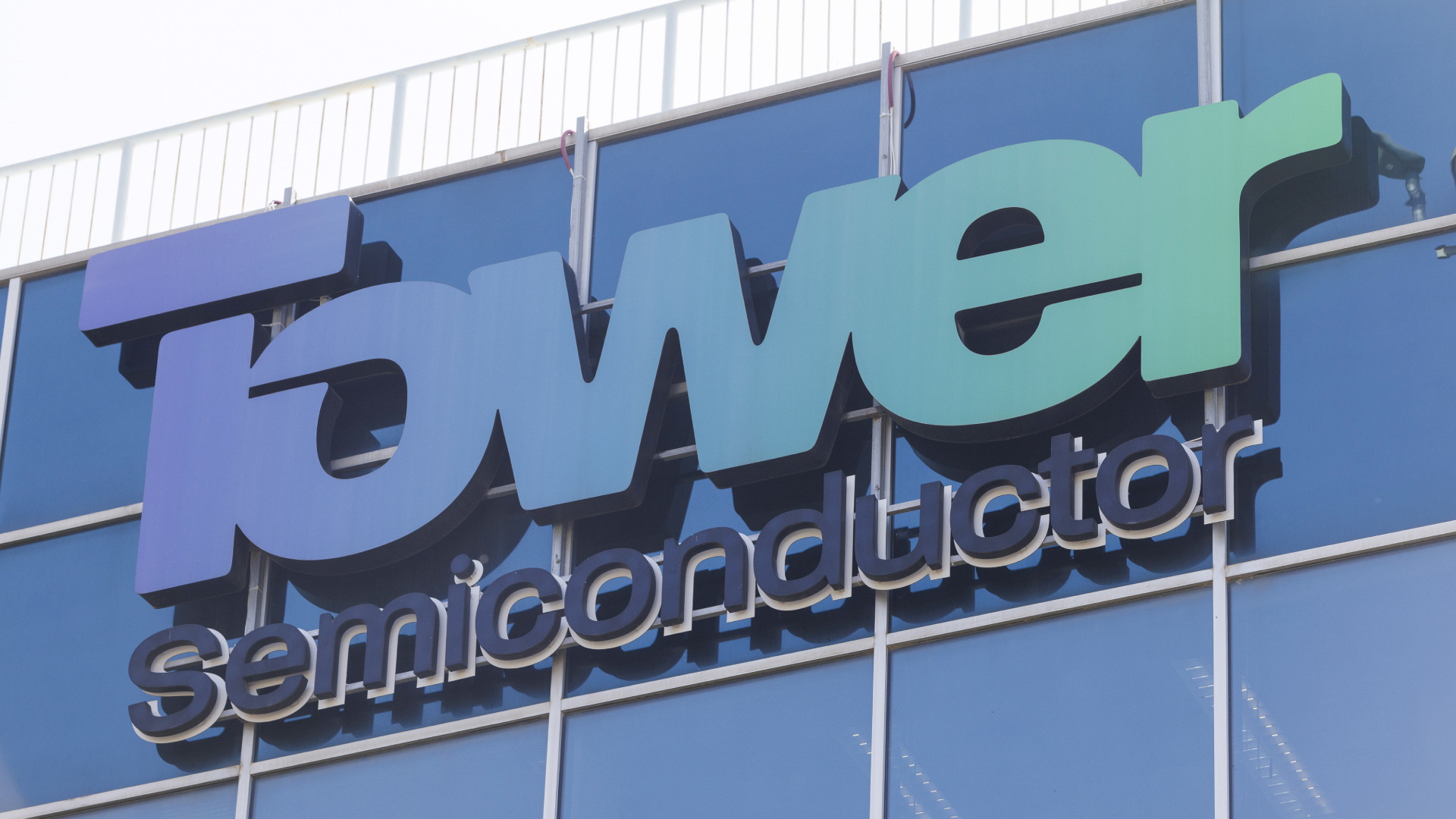 Tower Semiconductor logo as displayed on a building.