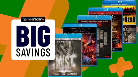 The text 'Big Savings' next to an array of Blu-rays.