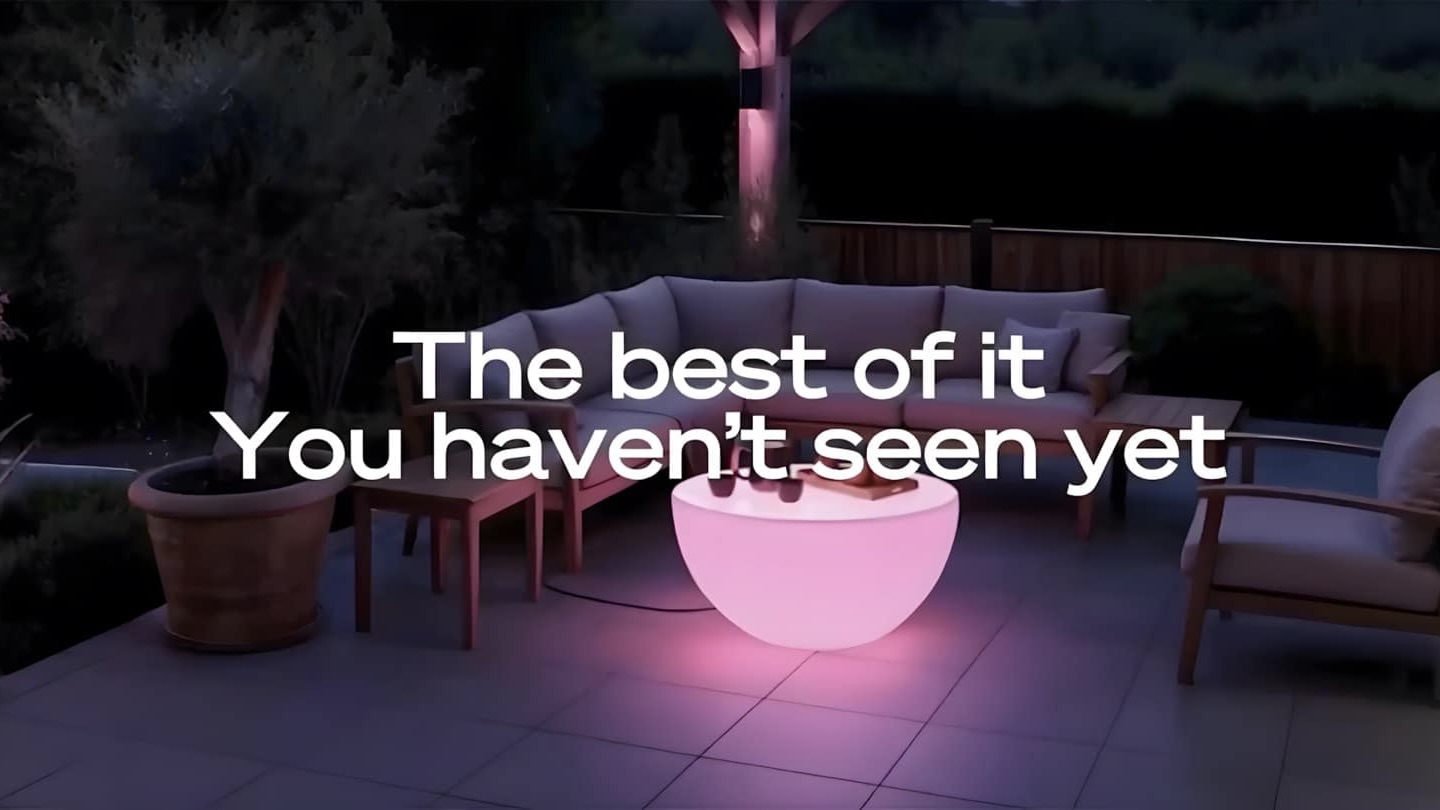 Philips Hue's giant smart lounge table