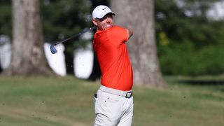 Rory McIlroy takes a shot during the FedEx St. Jude Championship