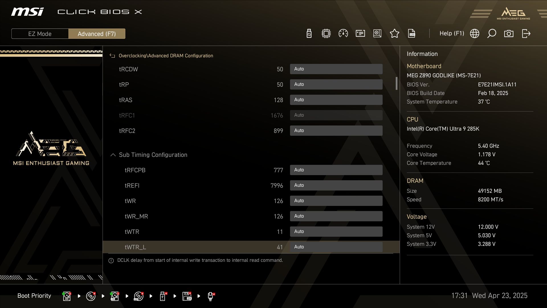 MSI Z890 Godlike