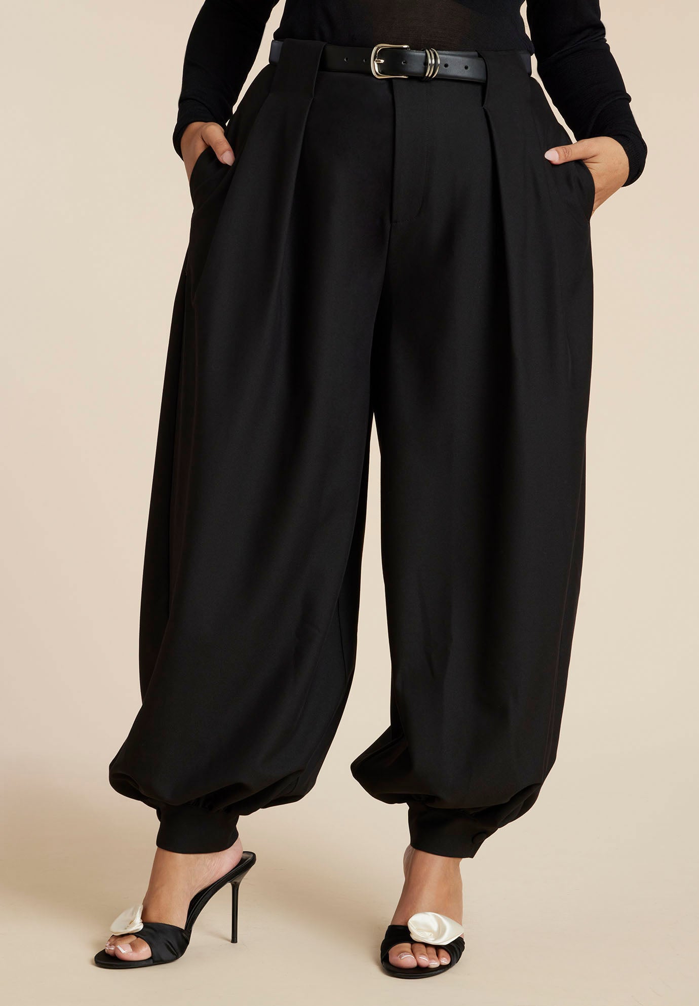 Balloon Trouser With Pleats
