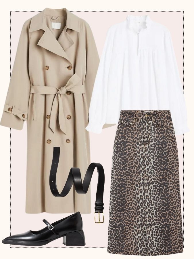 leopard print skirt