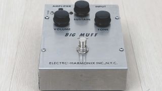 A Big Muff electric guitar effects pedal