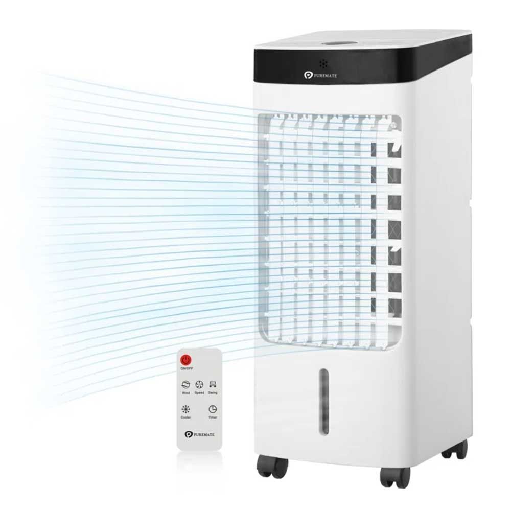 white portable air conditioning unit