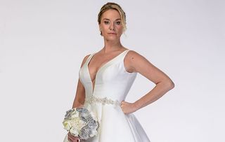 Mel Owen in EastEnders in her wedding dress